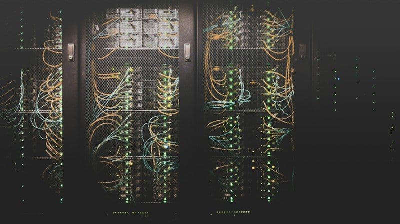 Network node diagram connecting data infrastructure components